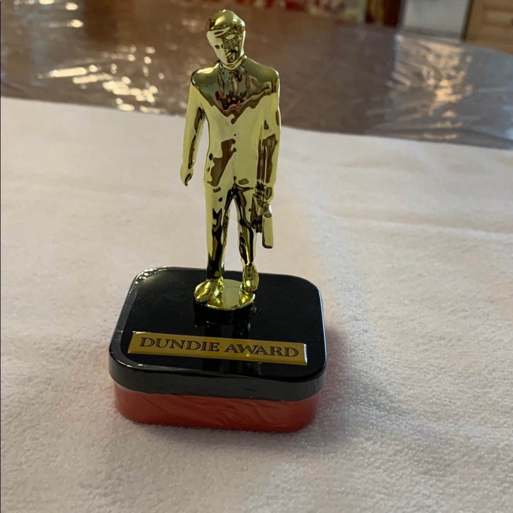 Gold Dundie Award Trophy with Candy inside  perfect gift for an office fan😎👍🏻